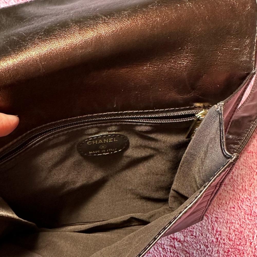 Chanel Metallic Calfskin Messenger Bag - Picture 7 of 10